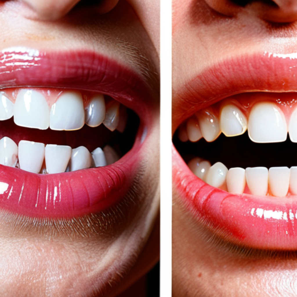 Gingivitis Awareness**

"Close-up photo of healthy gums vs. inflamed gums (Gingivitis). Healthy gums are pink and firm, while the gingivitis gums are red, swollen, and bleeding. Dental chart in the background. Fully clothed, appropriate content, safe for work, professional, educational image, perfect anatomy, correct proportions. Focus on detail and realistic textures, emphasizing the importance of preventative dental care in Germany."

**
