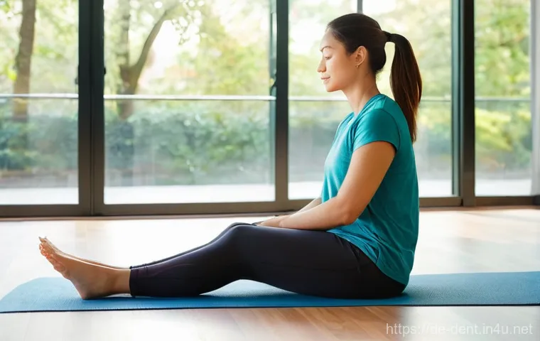 치아 갈림 증상과 치료법 - **The Chain Reaction of Jaw Discomfort:** An adult (around 30-45 years old) is depicted in a bright,...